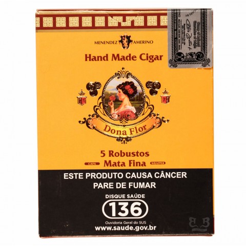 Charuto Dona Flor Robusto Mata Fina - caixa C/05